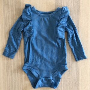Cat & Jack Blue Ruffled Bodysuit 6-9 months